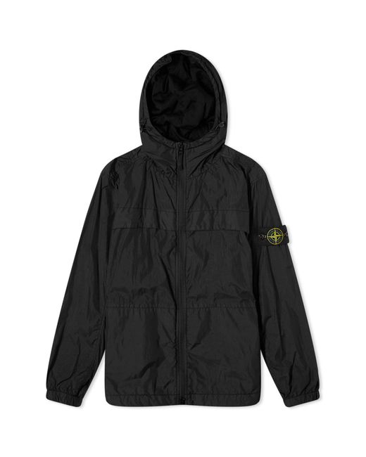 Stone Island Crinkle Reps Hooded Jacket in Black for Men Stone Island Crinkle Reps Hooded Jacket in Black for Men