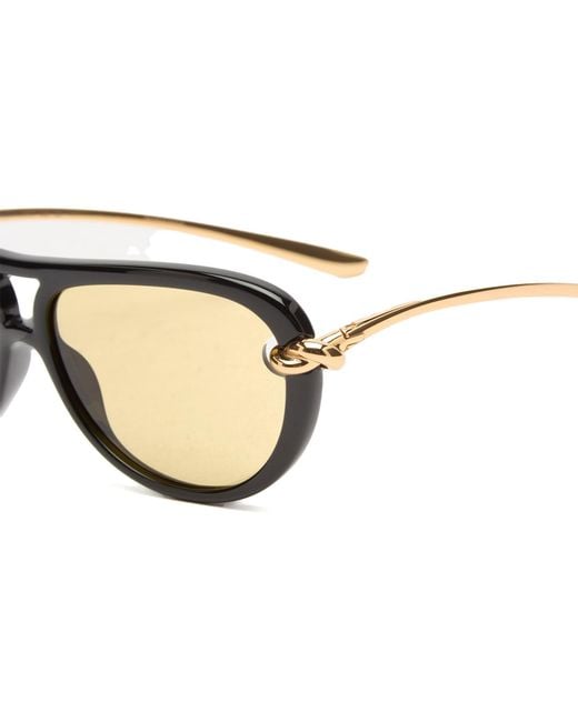 Bottega Veneta Natural Bottega Veneta Bv1418S New Knot Sunglasses
