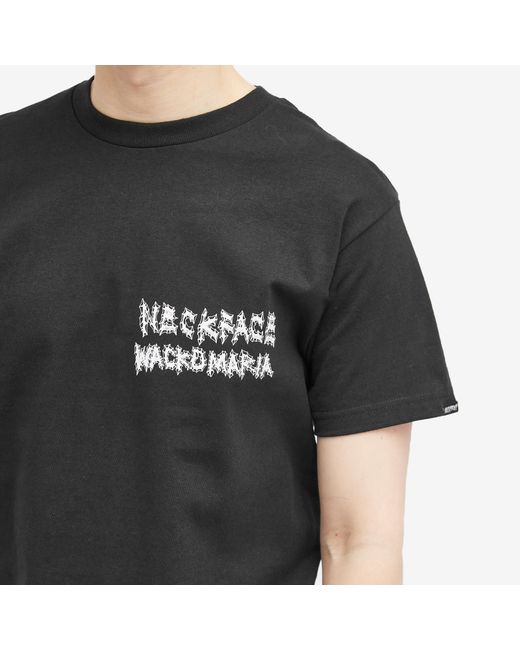 Wacko Maria Black X Neckface Type 3 T-Shirt for men