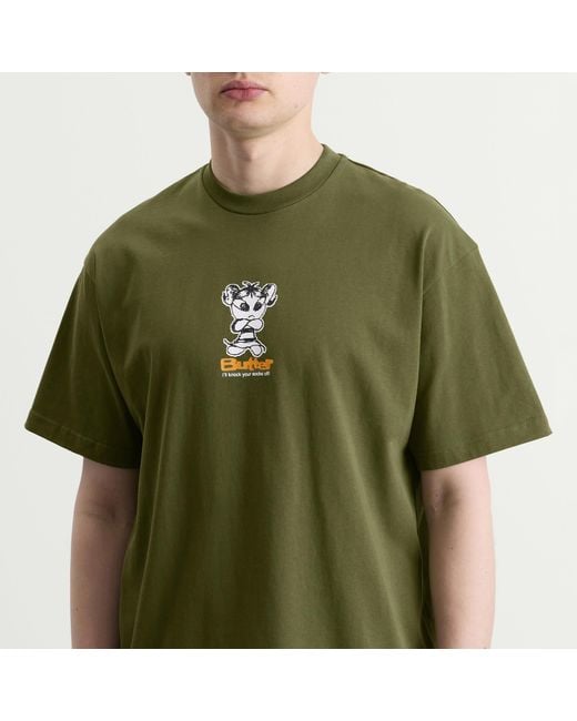 Butter Goods Green Vexed T-Shirt for men