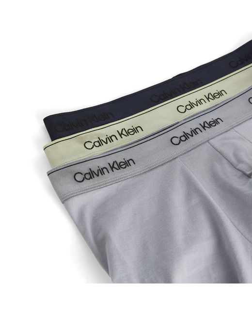 Calvin Klein Gray Icon Cotton Stretch Shine Boxer Brief for men