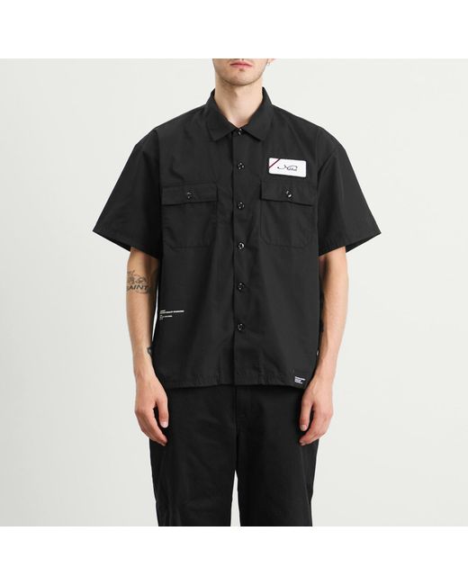 Neighborhood Black Classic Short Sleeve Work Shirt for men