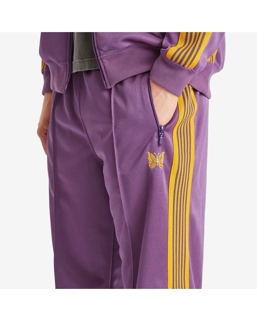 Needles Purple Poly Smooth Track Pant for men