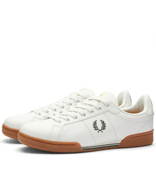 Fred Perry White B722 Leather Sneakers for men