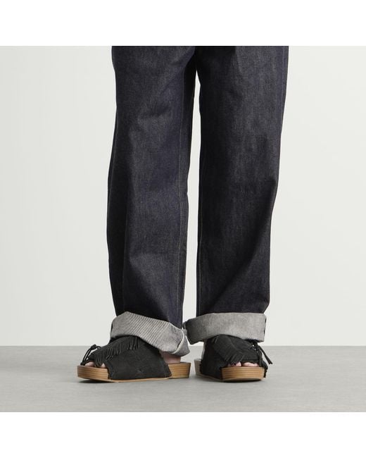 Visvim Christo Shaman Folk Sandal in Black for Men | Lyst UK