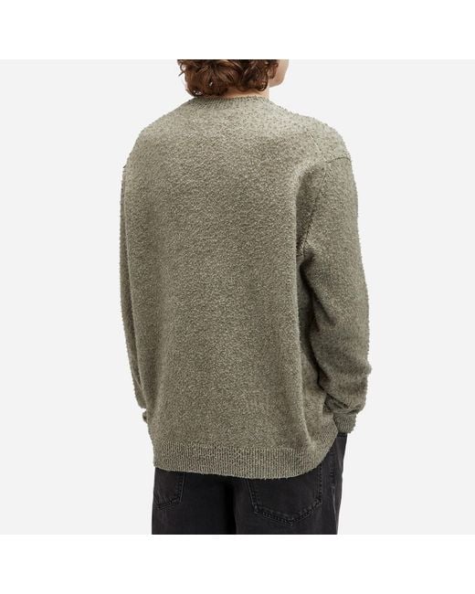 Maison Margiela Green Wool Cotton Crewneck Knit for men