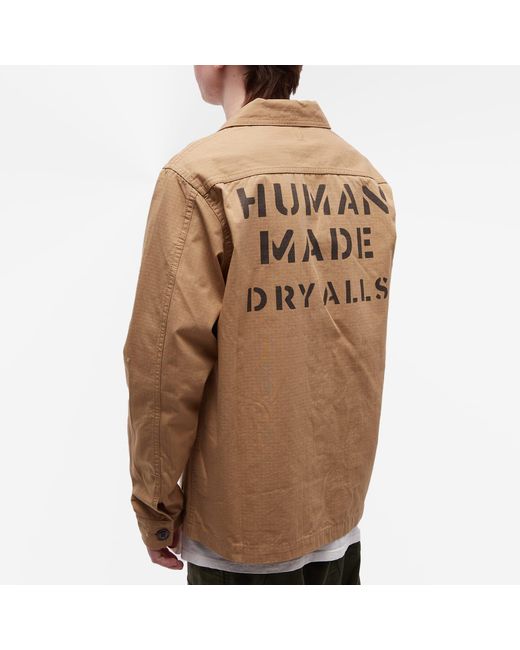 Human Made Military Shirt Jacket in Brown for Men | Lyst Canada