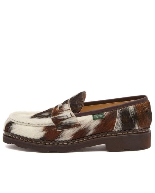 Paraboot Brown Orsay Vache Penny Loafer