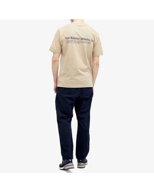 New Balance Natural Nb Athletics Flocked Relaxed T-Shirt for men