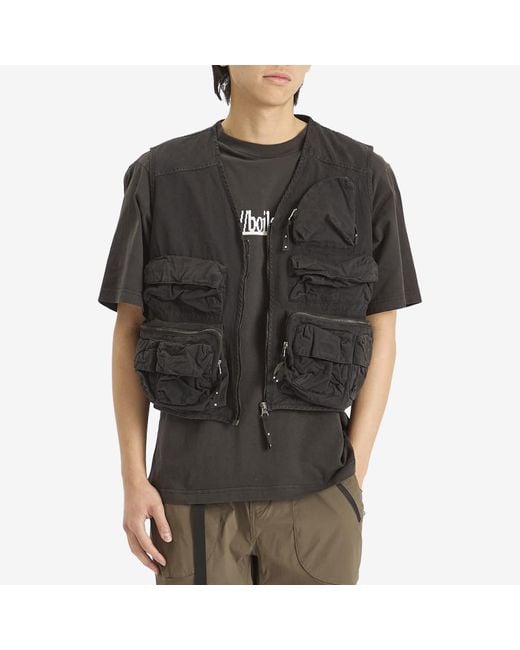 トップス BOILER ROOM MULTI POCKET GILET BLACK XL BOILER ROOM Multi Pocket Gilet in Black for Men | Lyst UK