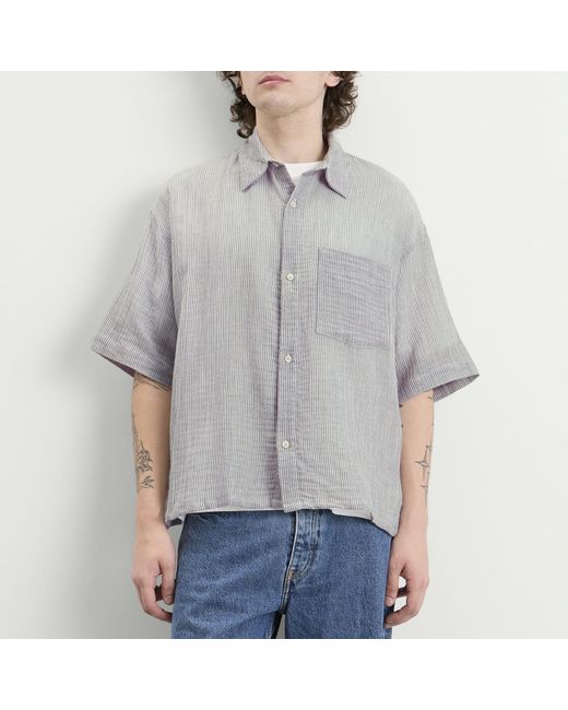 Won Hundred Gray Maza Short Sleeve Shirt for men