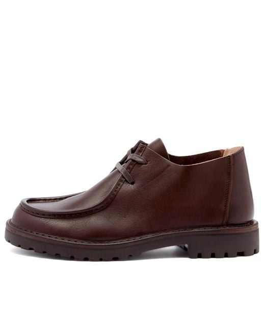 Astorflex Brown Beenflex Grain Leather Shoe for men