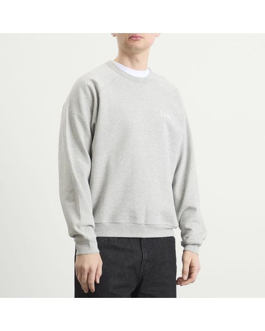 Dime Gray Classic Small Logo Crewneck for men