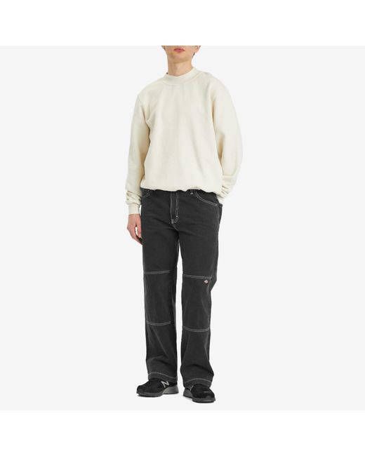 Dickies Gray Denim Double Knee Pants for men