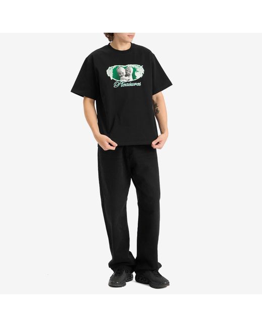 Pleasures Black Cutie Heavyweight T-Shirt for men