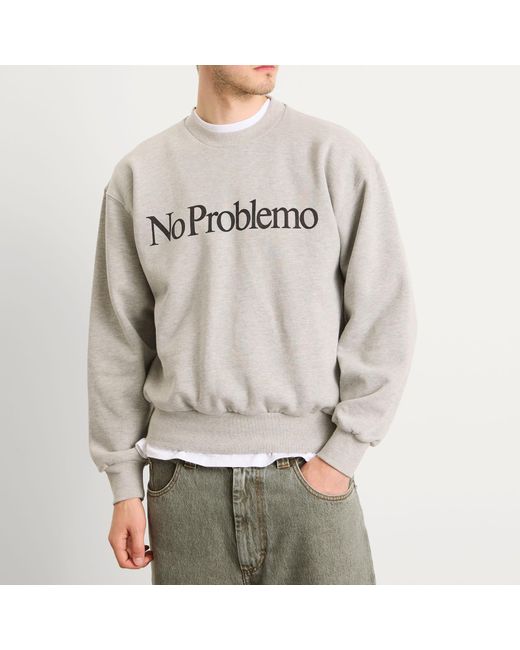 No Problemo Gray Sweatshirt for men