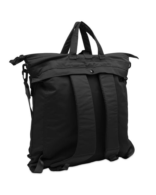 F/CE Black Recycled Twill 3Way Helmet Bag for men