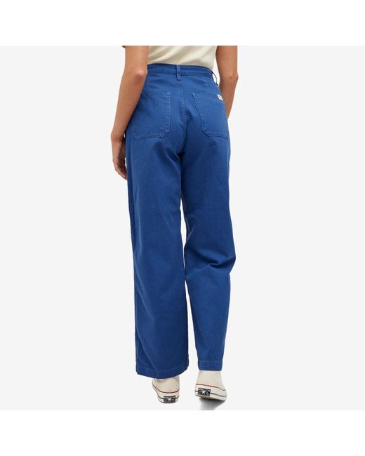 Nudie Jeans Blue Wendy Workwear Pants