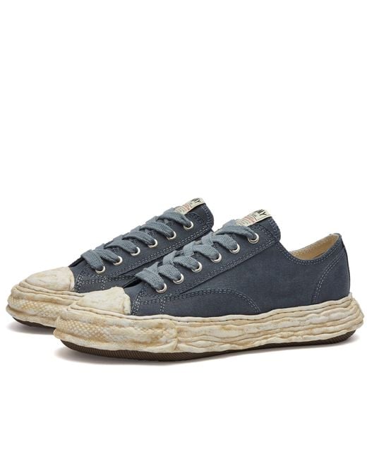 Maison Mihara Yasuhiro Blue Peterson Original Sole Low Dyed Canva Sneakers for men