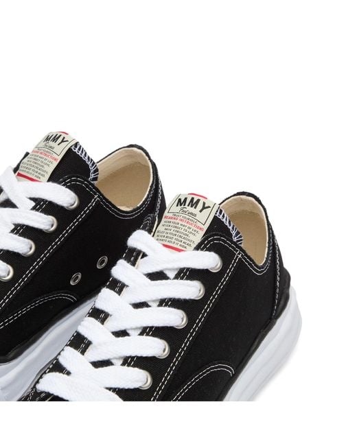 Maison Mihara Yasuhiro Black Peterson Original Sole Canvas Low Sneaker for men