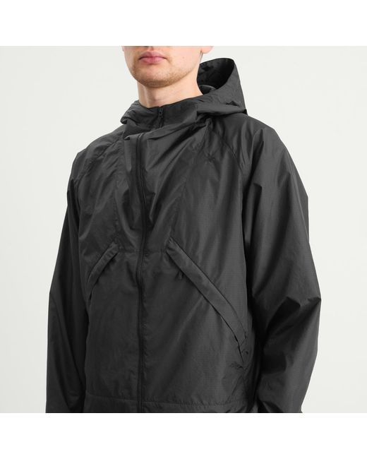 Goldwin Black Ripstop Hooded Jacket for men