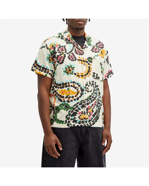 Obey Multicolor Paisley Dots Vacation Shirt for men