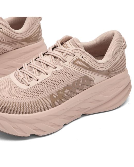 Hoka One One Pink Bondi 7 Sneaker