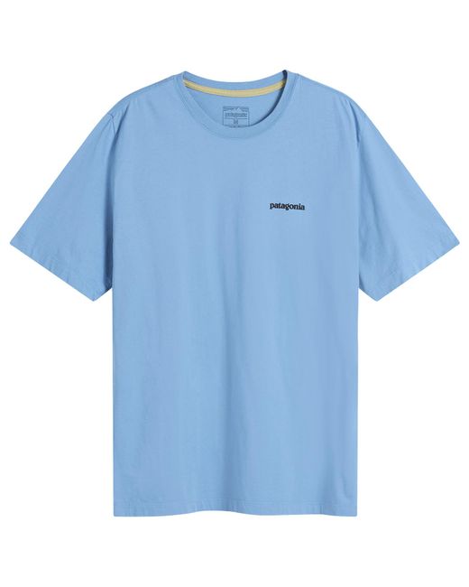 Patagonia Blue P-6 Logo T-Shirt for men
