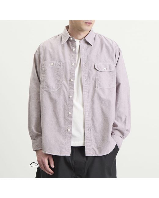 FRIZMWORKS Gray 1920S Oxford Work Shirt for men
