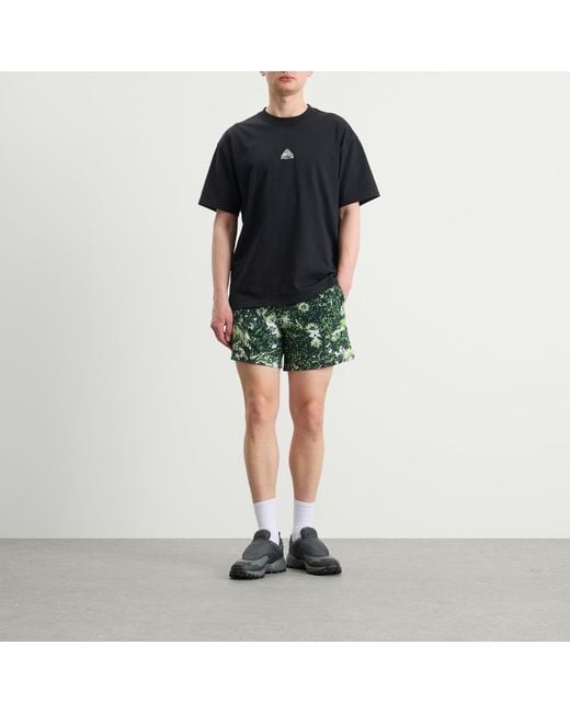 Nike Green Acg All Over Print Short for men