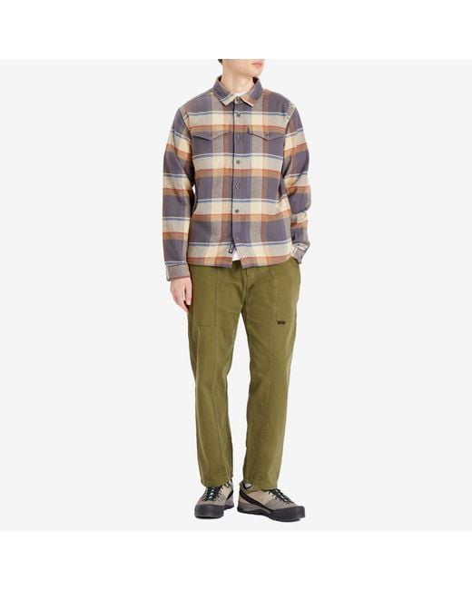Patagonia Brown Fjord Flannel Shirt for men