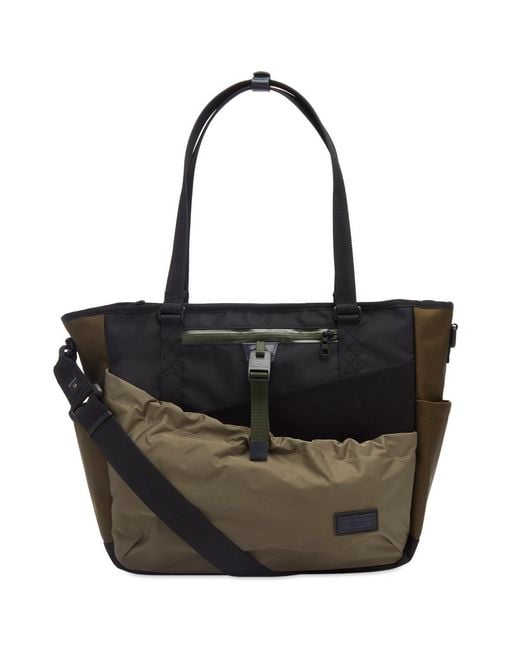 Master Piece Black Scramble Tote Bag for men