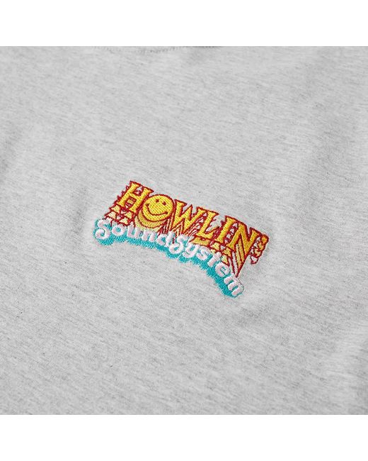 Howlin' By Morrison Cotton Howlin' Soundsystem Logo Tee in Grey (Gray ...