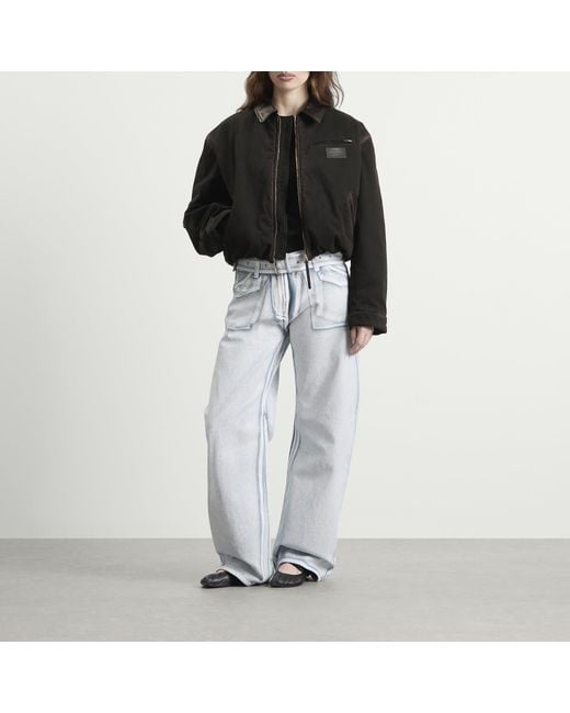 Acne Black Okra Bomber Jacket