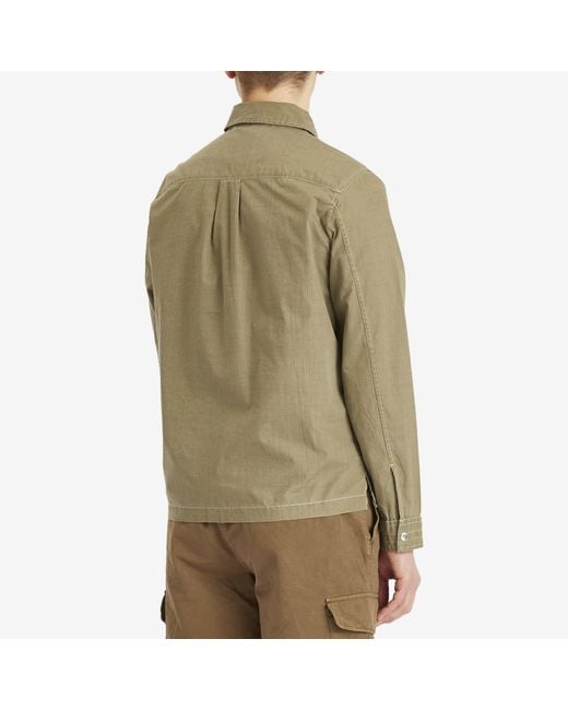 Paul Smith Green Zip Front Pocket Overshirt Jacket for men