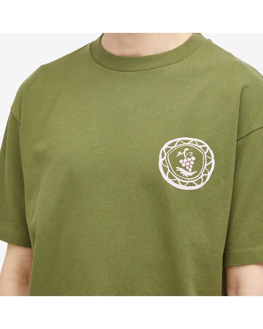 Drole de Monsieur Green Drôle De Monsieur Tableware Logo T-Shirt for men