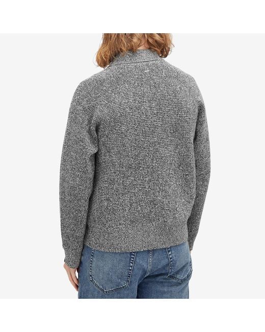 Rag & Bone Gray Dexter Marl Cardigan for men