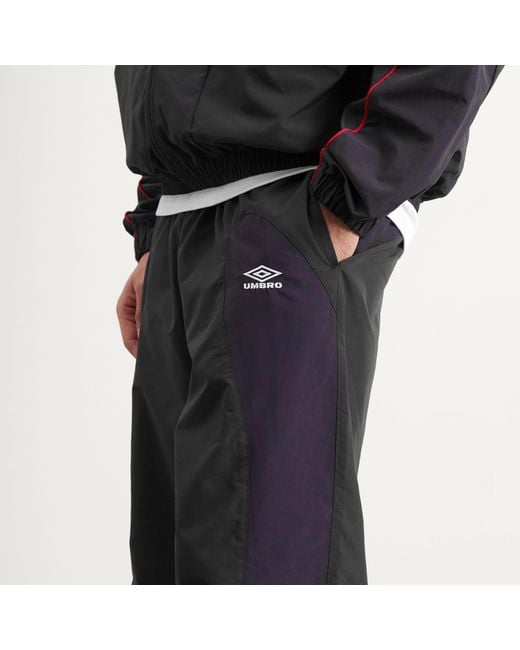 Umbro by Slam Jam Gray Rose Crest Track Pants for men