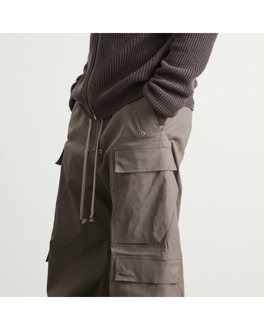 Rick Owens Gray Cargobelas for men