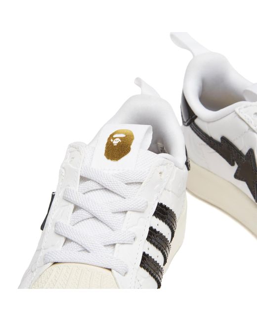 Adidas White X Bape Adiform Superstar 360 I Sneaker