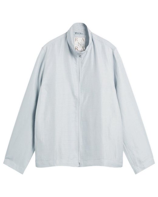 RANRA Blue Reach Silk Linen Ripstop Jacket for men