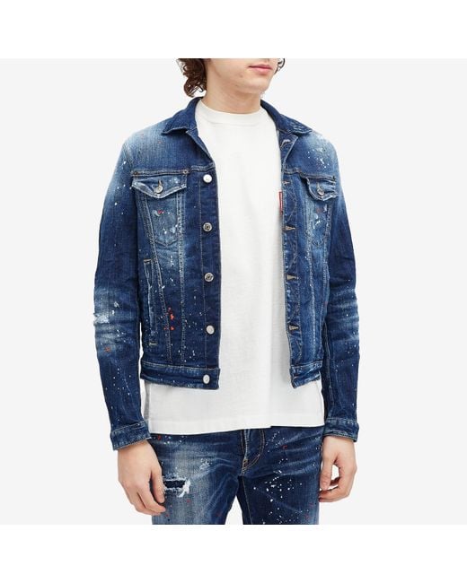 DSquared² Blue Dan Jean Jacket for men