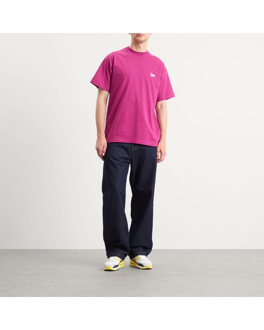 PATTA Pink Script Logo T-Shirt for men