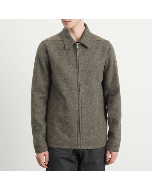 Rick Owens Green Brad Wool Jacket for men