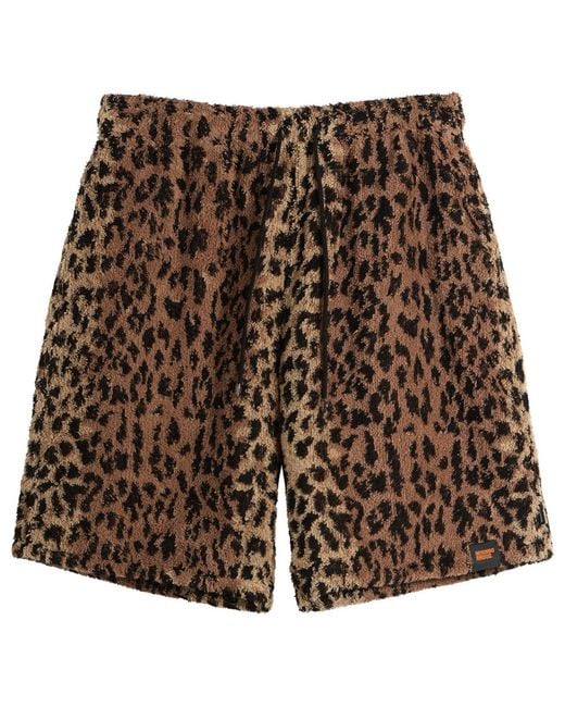 Neighborhood Brown X Hippopotamus Terry Cloth Shorts for men