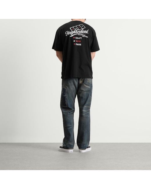 Neighborhood Black Ss-8 Cards T-Shirt for men