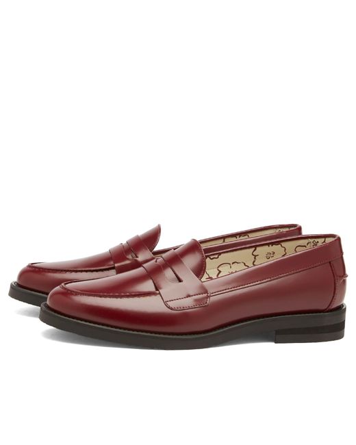 Duke & Dexter Brown Wilde Burgundy Penny Loafer