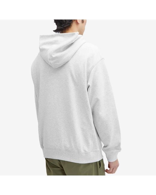 New Balance White Nb Athletics French Terry Hoodie for men