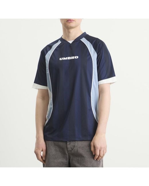 Umbro Blue Panelled Raglan Shirt for men