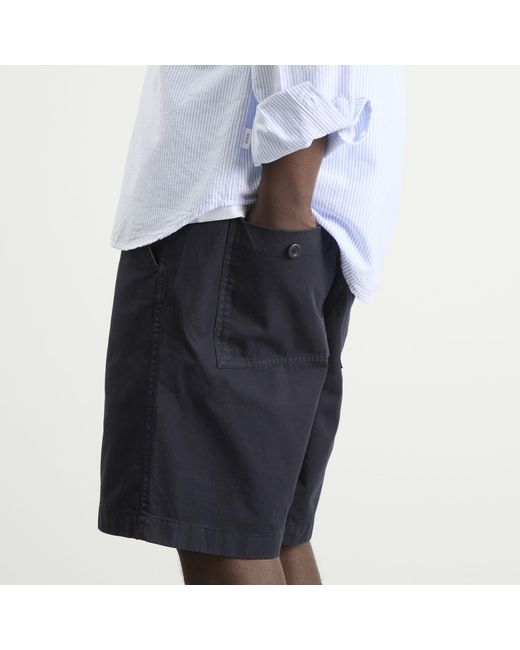 Norse Projects Blue Kvitfell Relaxed Twill Shorts for men